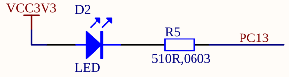 on-board LED